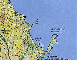 Map of Tilos